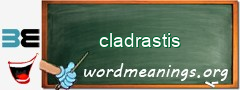 WordMeaning blackboard for cladrastis